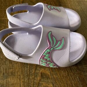 Wonder Nation Kids Mermaid Sandals - Purple and Green